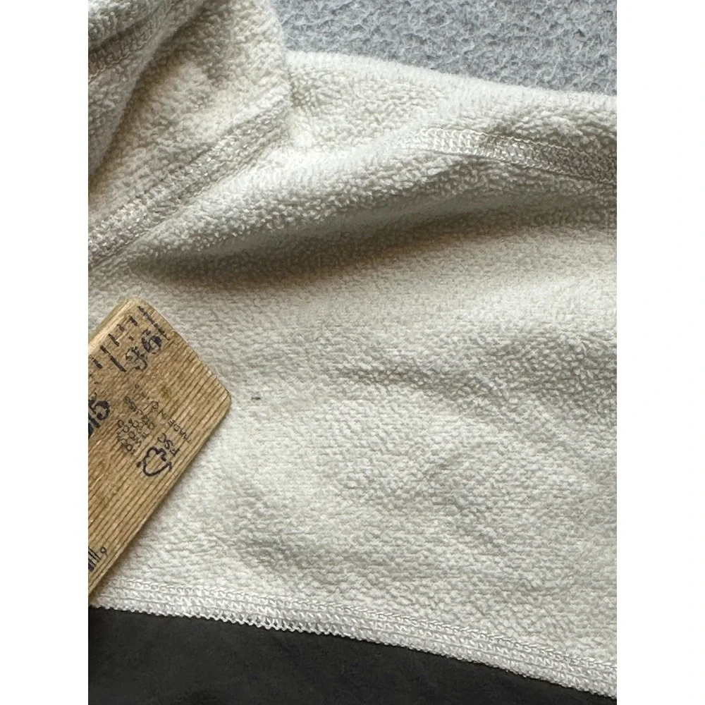 The North Face Fleece Pullover Mens XL Cream Polartec Quarter Zip Hiking Jacket